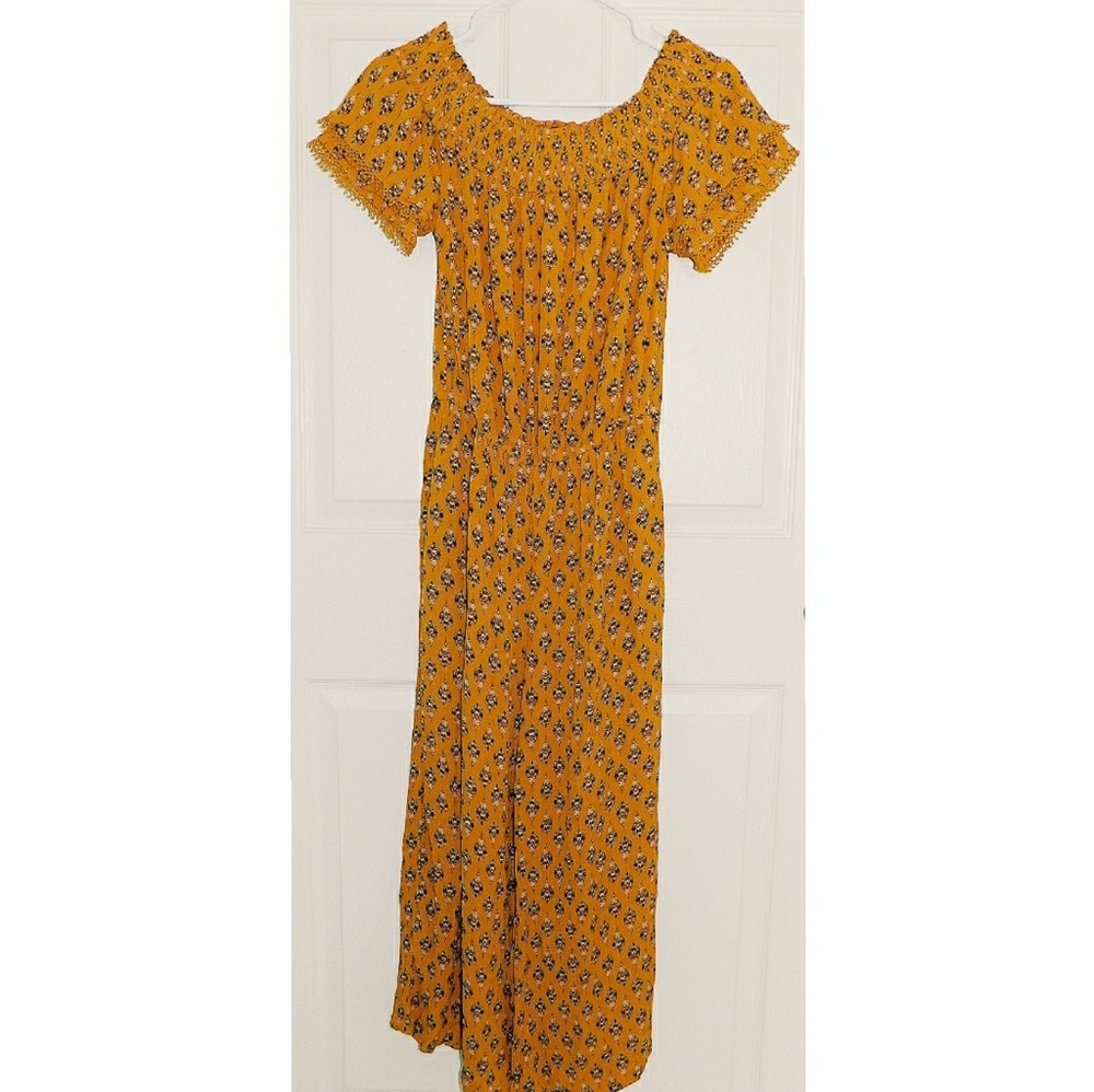 Gold full-length Romper